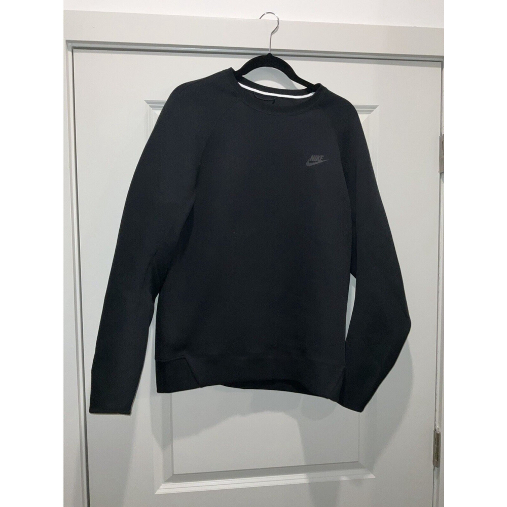 Nike Sportswear Tech Fleece Men's Crew‎ Sweatshirt Black Size M FB7916-010